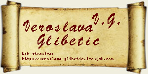 Veroslava Glibetić vizit kartica